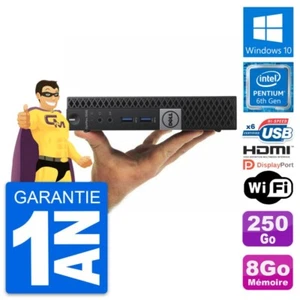 Mini PC DELL 3040 Micro Intel G4400T RAM 8Go Scheibe 250Go HDMI Windows 10 Wifi - Bild 1 von 8