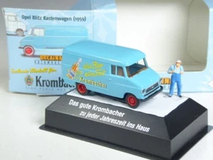 (YG-21) Brekina Sondermodell Opel Blitz Krombacher Bier mit Mann, große OVP - Bild 1 von 1