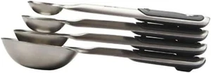 Good Grips 4 Piece Stainless Steel Measuring Spoons with Magnetic Snaps - Picture 1 of 12