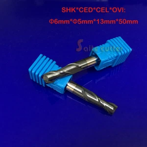 2pc solid carbide 6X5X13X50mm 2F Double flute CNC End Mill HRC55 Stainless steel - Picture 1 of 1