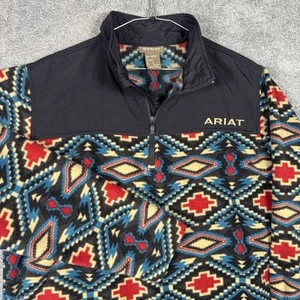 Ariat Basis 2.0 Jacket Mens Large Aztec Western Cowboy Fleece Pullover Workwear - Picture 1 of 9