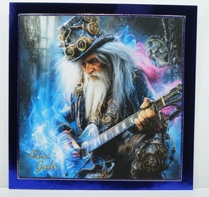 Handarbeit, Glückwunschkarte Geburtstag Gothic Rock Gitarre E Gitarre Mann - Bild 1 von 1