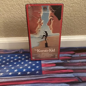 The Karate Kid VHS Sealed RCA Rare Red Border Box w/ Watermarks - Picture 1 of 11