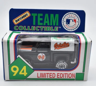 Matchbox Superfast Ford Flareside Pickup Baltimore Orioles Black Baseball 1994 - Immagine 1 di 2