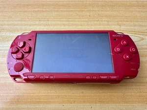 Sony Playstation PSP 2001 Vibrant Red Handheld System Console - Parts or Repair - Picture 1 of 5