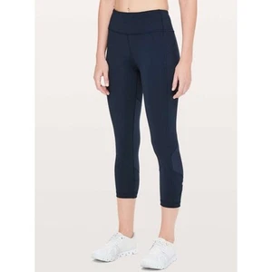 Lululemon Pace Rival Crop *Full-On Luxtreme 22"True Navy Size 4 $88 - Picture 1 of 6