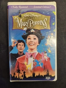 Disney’s Masterpiece Mary Poppins (VHS, 1998, Clamshell)Limited Edition- Inserts - Picture 1 of 7