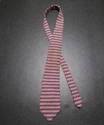 Corbata Aquascutum of London Para Hombre 56.5L 4W Roja Seda Hecha a Mano Floral EE. UU. Foto 1 de 4