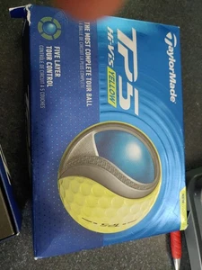 TaylorMade TP5 12 Golf Balls Hi-Vis Yellow - Picture 1 of 3