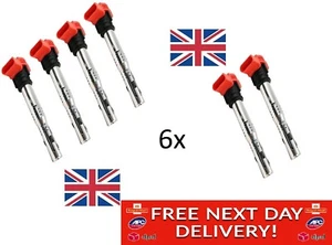 6X Rot VW Audi R8 Zündstiftspule Packs Spulenpakete Upgrade Set 06E905115E - Bild 1 von 2