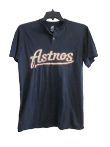 Houston Astros Petro 8 MAJESTIC Size Medium Cotton 3 Button T-shirt Adult - Picture 1 of 4