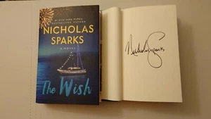 Nicholas Sparks The Wish Signed Book 1/1 HC DJ Ocracoke North Carolina Novel New - Bild 1 von 1