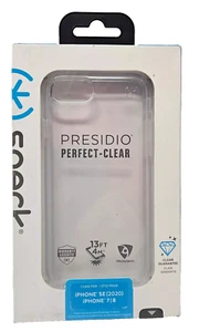 Speck Presidio Perfect Clear Case For iPhone SE (2020-2022 )& iPhone 8 iPhone 7 - Picture 1 of 1