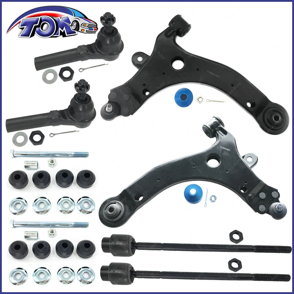 8Pcs Suspension Kit Front Control Arms Tie Rod End Set Chevy Impala Monte Carlo - Image 1 of 2