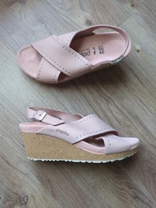 Papillio Birkenstock Samira Rivet Rose Platform Wedge Sandals Womens 8-8.5 EU 39 - Picture 1 of 15
