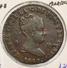 Spanien 1848 8 Maravedis Isabella II 491595 Kombiversand