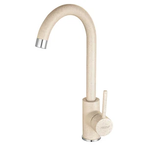Beige Einhand Küchenarmatur Spültischarmatur Küchen Wasserhahn Granitoptik - Bild 1 von 2