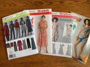 LOT OF 4 Simplicity Womens 20W-28W Size BB Sewing Patterns; UNCUT - Picture 1 of 9