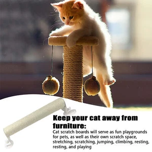 Cat Scratching Post Wall Mount Cat Stands for Indoor Cats Kitten Accessories - Picture 1 of 12