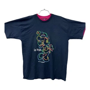 Vintage Velva Sheen Walt Disney LAS VEGAS MINNIE MOUSE Black sz: XL. DISNEY RARE - Picture 1 of 10