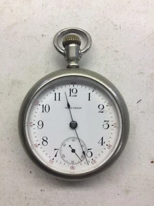 Antique American Waltham Watch Company Railroad Pocket Watch Running - Picture 1 of 12