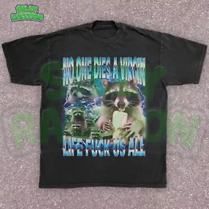 Camiseta Mapache Humor Oscuro, Camisa Panda Basura Sarcástica, Camiseta Ofensiva Vintage - Imagen 1 de 15