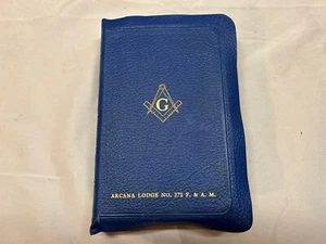 Biblia Mundial Edición Masónica Años 60 De Colección ~ KJV ~ Arcana Lodge ~ Masones ~ ¡En muy buena condición! - Imagen 1 de 11