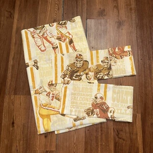 Vintage NFL Logo komplettes flaches Laken mit 2 Kissenbezügen Steelers Chiefs 49ers Football - Bild 1 von 8