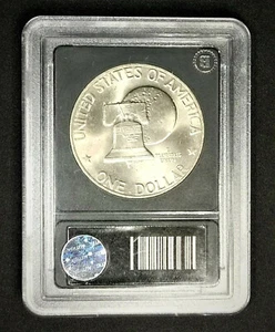 Dwight D. Eisenhower 1976 Dollar Coin With Apollo Moon Brilliant Uncirculated - Picture 1 of 4