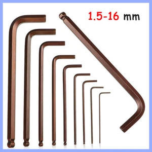 Allen Key Set Torx Twin Pack Metric Ball Star End Hex Folding Wrench Long Handle - Picture 1 of 39