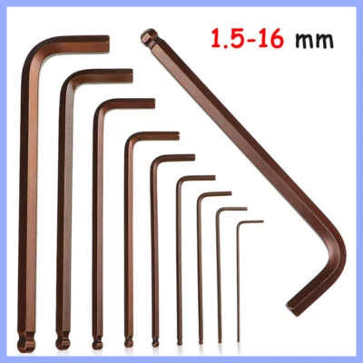 Allen Key Set Torx Twin Pack Metric Ball Star End Hex Folding Wrench Long Handle - Image 1 of 4