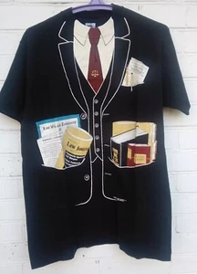 Vintage Anwalt T-Shirt The Athletic Supporter Einzelnaht schwarz Gr. L 80er - Bild 1 von 6