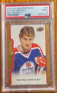 2014-15 UD Masterpieces Framed Red Cloth Wayne Gretzky #’d 006/100 PSA 9 Mint - Bild 1 von 2
