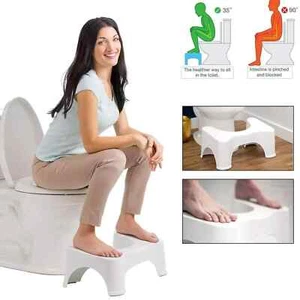 TOILET SQUATTY STEP STOOL BATHROOM POTTY SQUAT AID FOR CONSTIPATION PILES RELIEF - Picture 1 of 7