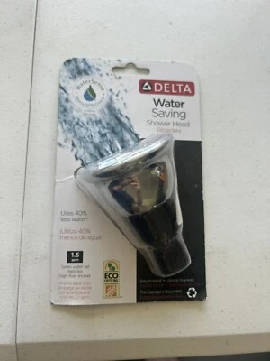 NOSDelta 75153 Single-Spray 2-3/4" Water-Saving/never clog Shower Head in Chrome - Image 1 of 4
