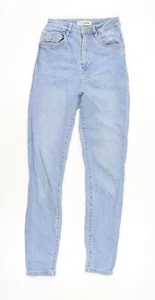 Denim Pimkie Womens Blue Cotton Blend Tapered Jeans Size 4 L26.5 in Regular Zip - Picture 1 of 10