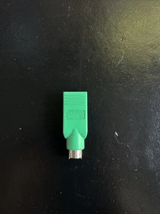 Logitech PS/2 Port to USB Mouse Adapter Green 501215-0004 - Picture 1 of 4