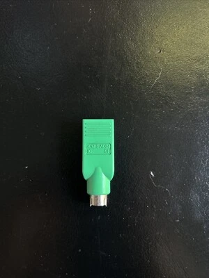 Logitech PS/2 Port to USB Mouse Adapter Green 501215-0004 - Image 1 of 4