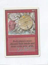 Wheel of Fortune-Unlimited Edition MTG-Signed (Silver) - EXC