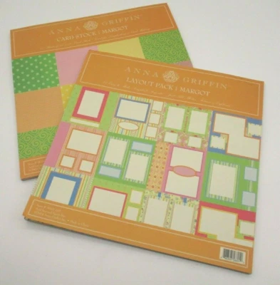 2 PACK Anna Griffin Margot Collection 12x12 Cardstock Paper and Layout Pad - Image 1 of 4