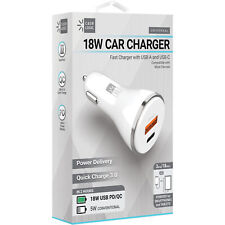 Case Logic 18W PD Dual Port Car Charger for Smartphone Tablet - White