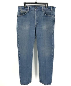 Jeans azules vintage Levi’s naranja lengüeta desgastados para hombre 36x31 hechos en EE. UU. - Imagen 1 de 12