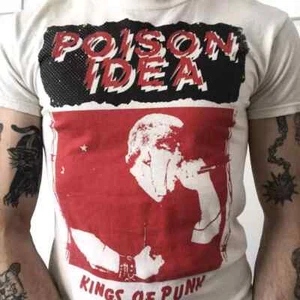 Remake Poison Idea Kings of Punk Grafik Kurzarm Shirt weiß KV20149 - Bild 1 von 2