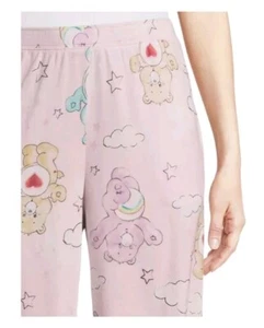 New Womens Care Bears Pajama Pants Sleep Lounge 2X 18w 20w 80's New Pocket Pink - Picture 1 of 4