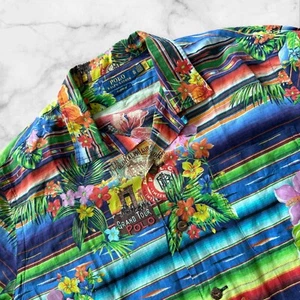 Vintage Polo Ralph Lauren Grand Tour Floral Polo Kurzarm Hemd mit Knopfleiste XL - Bild 1 von 9