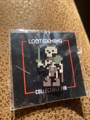 Loot Crate Gaming Minecraft Skeleton Warrior Collectible Hard Enamel Pin Rare - Image 1 of 2