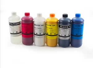 Tinta pigmentada textil blanca 6*500 ml DTG para Epson L300 L800 L801 L805 L1800 - Imagen 1 de 3