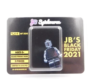 JB Spielwaren Lego Minifigur Black Friday Chrom Edition Limitiert auf 10 Stück - Bild 1 von 3
