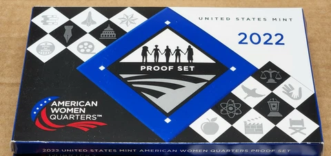 2022 s us mint 5 coin american women quarters clad proof set 22wp Cover