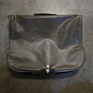 Vintage Samsonite Brown Leather Bi-Fold Hanging Garment Travel Bag Luggage - Picture 1 of 18